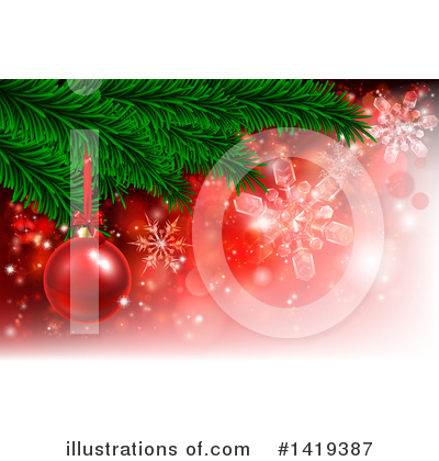 Christmas Ornaments Clipart #1419387 by AtStockIllustration