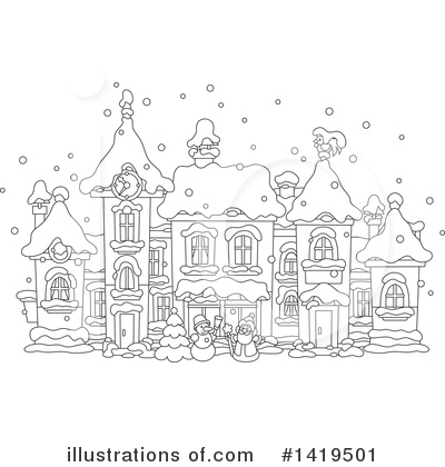 Royalty-Free (RF) Christmas Clipart Illustration by Alex Bannykh - Stock Sample #1419501