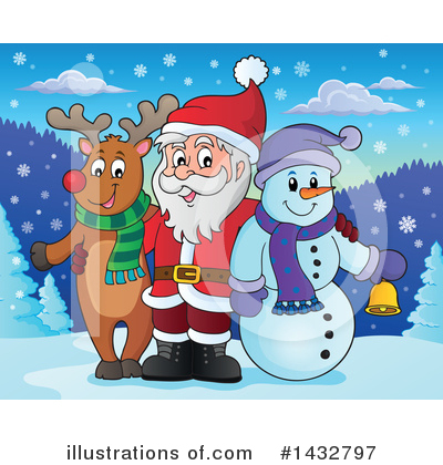 Royalty-Free (RF) Christmas Clipart Illustration by visekart - Stock Sample #1432797