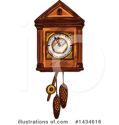 Cuckoo Clock Clipart #1434616 by Vector Tradition SM