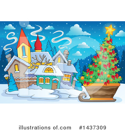Royalty-Free (RF) Christmas Clipart Illustration by visekart - Stock Sample #1437309