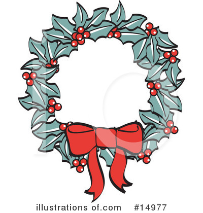 Christmas Wreath Clipart #14977 by Andy Nortnik