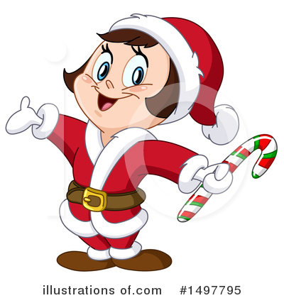 Christmas Girl Clipart #1497795 by yayayoyo