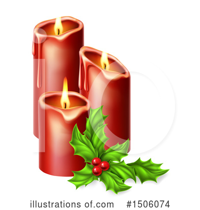 Christmas Candle Clipart #1506074 by AtStockIllustration