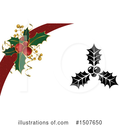 Christmas Holly Clipart #1507650 by dero