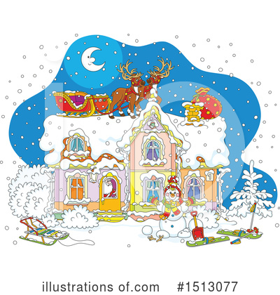 Royalty-Free (RF) Christmas Clipart Illustration by Alex Bannykh - Stock Sample #1513077