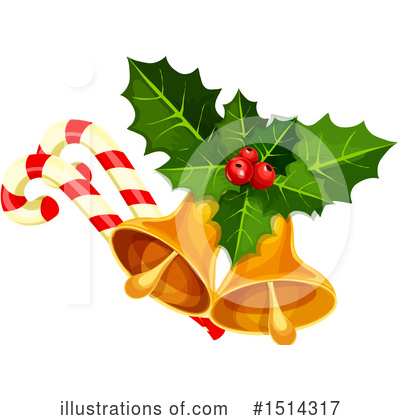 Christmas Bells Clipart #1514317 by Vector Tradition SM