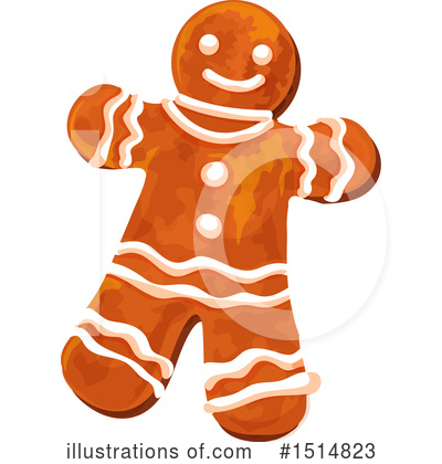 Gingerbread Clipart #1514823 by Vector Tradition SM