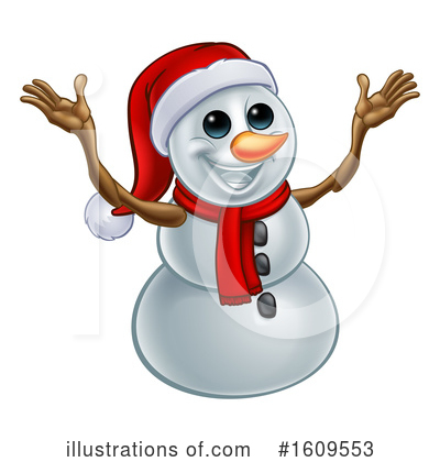 Snowman Clipart #1609553 by AtStockIllustration