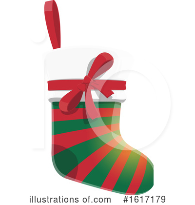 Christmas Stocking Clipart #1617179 by Vector Tradition SM
