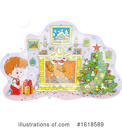 Christmas Gift Clipart #1618589 by Alex Bannykh