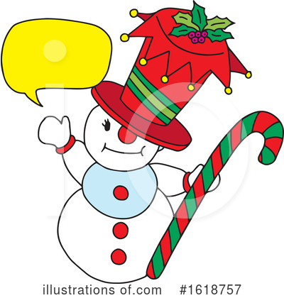Snowman Clipart #1618757 by Cherie Reve