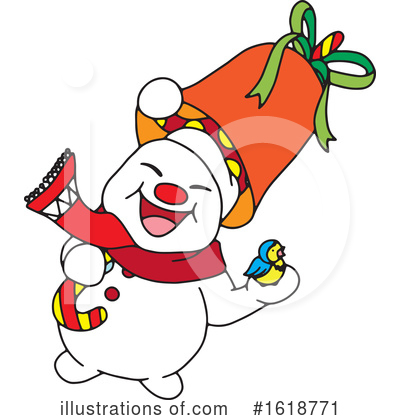 Snowman Clipart #1618771 by Cherie Reve