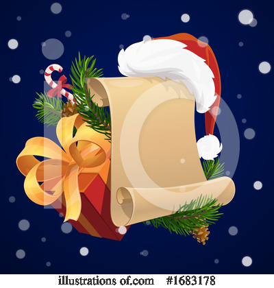 Santa Hat Clipart #1683178 by Vector Tradition SM