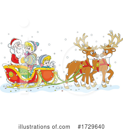 Reindeer Clipart #1729640 by Alex Bannykh