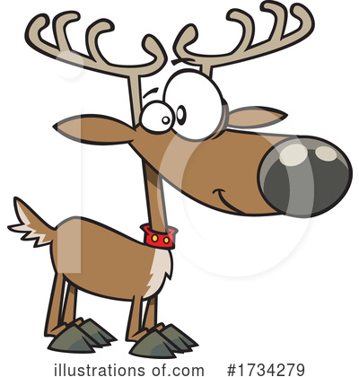 Reindeer Clipart #1734279 by toonaday