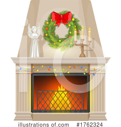 Christmas Wreath Clipart #1762324 by Vector Tradition SM