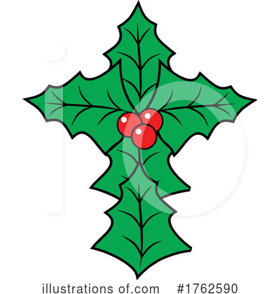 Christmas Holly Clipart #1762590 by Johnny Sajem