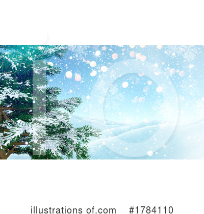 Winter Landscape Clipart #1784110 by KJ Pargeter