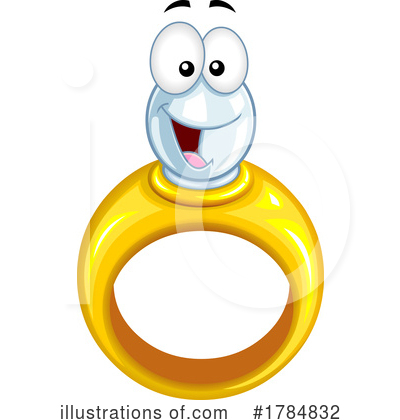 Diamond Ring Clipart #1784832 by Hit Toon
