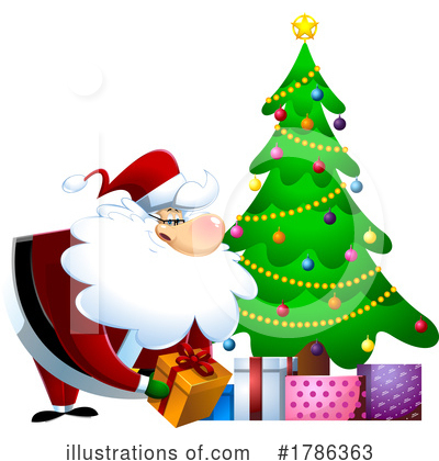 Christmas Tree Clipart #1786363 by Hit Toon