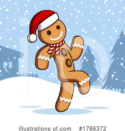 Gingerbread Man Clipart #1786372 by Hit Toon