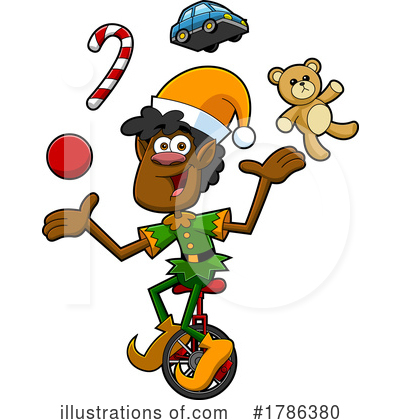 Christmas Elf Clipart #1786380 by Hit Toon
