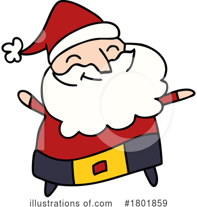Santa Claus Clipart #1801859 by lineartestpilot