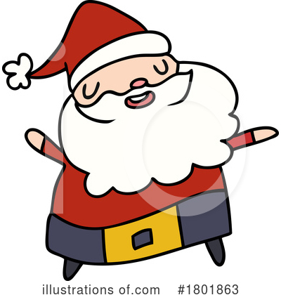 Santa Claus Clipart #1801863 by lineartestpilot