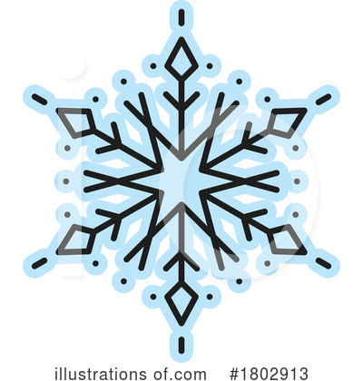 Snowflakes Clipart #1802913 by Vector Tradition SM