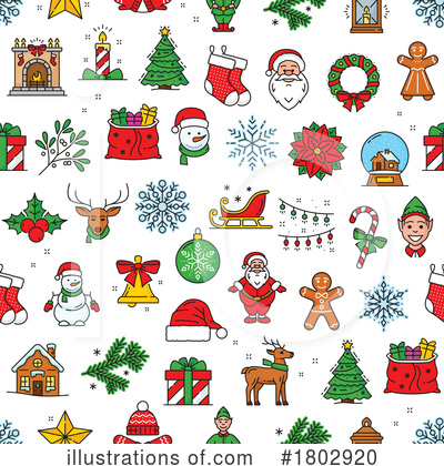 Santa Hat Clipart #1802920 by Vector Tradition SM