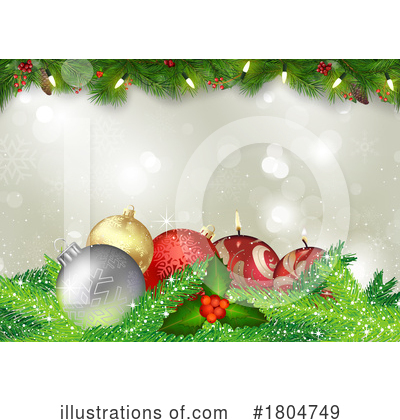 Christmas Baubles Clipart #1804749 by dero