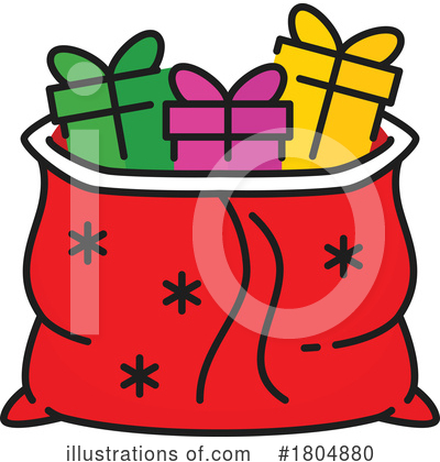 Christmas Gifts Clipart #1804880 by Vector Tradition SM