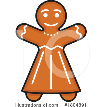 Gingerbread Cookie Clipart #1804891 by Vector Tradition SM