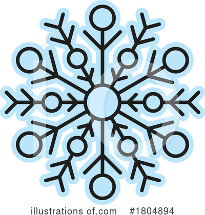 Snowflakes Clipart #1804894 by Vector Tradition SM