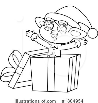 Christmas Elf Clipart #1804954 by Hit Toon