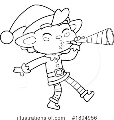 Royalty-Free (RF) Christmas Clipart Illustration by Hit Toon - Stock Sample #1804956