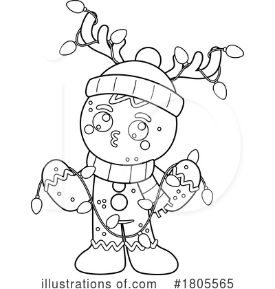 Gingerbread Man Clipart #1805565 by Hit Toon