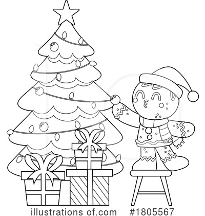 Royalty-Free (RF) Christmas Clipart Illustration by Hit Toon - Stock Sample #1805567
