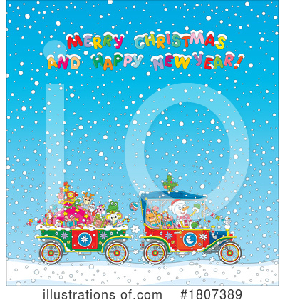 Merry Christmas Clipart #1807389 by Alex Bannykh