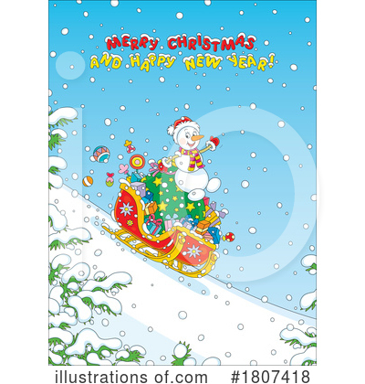 Merry Christmas Clipart #1807418 by Alex Bannykh