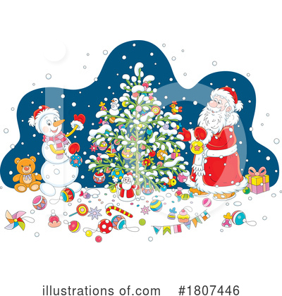 Royalty-Free (RF) Christmas Clipart Illustration by Alex Bannykh - Stock Sample #1807446