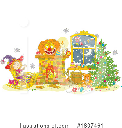 Royalty-Free (RF) Christmas Clipart Illustration by Alex Bannykh - Stock Sample #1807461