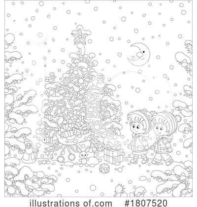 Royalty-Free (RF) Christmas Clipart Illustration by Alex Bannykh - Stock Sample #1807520