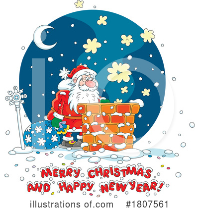 Merry Christmas Clipart #1807561 by Alex Bannykh