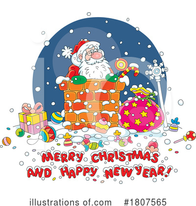 Merry Christmas Clipart #1807565 by Alex Bannykh