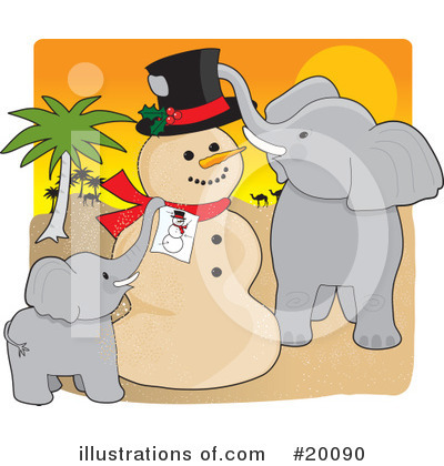 Snowman Clipart #20090 by Maria Bell