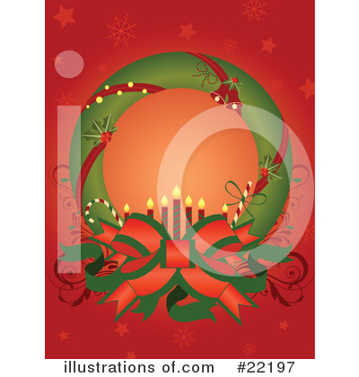 Christmas Wreath Clipart #22197 by OnFocusMedia