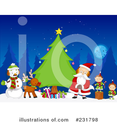 Royalty-Free (RF) Christmas Clipart Illustration by BNP Design Studio - Stock Sample #231798