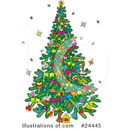 Christmas Tree Clipart #24445 by Alex Bannykh